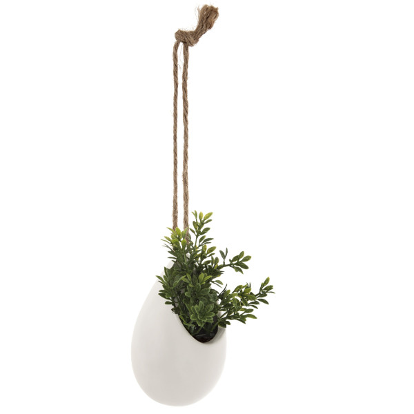 Sztuczne kwiaty w doniczce na jutowym sznurku, 13 cm 146036