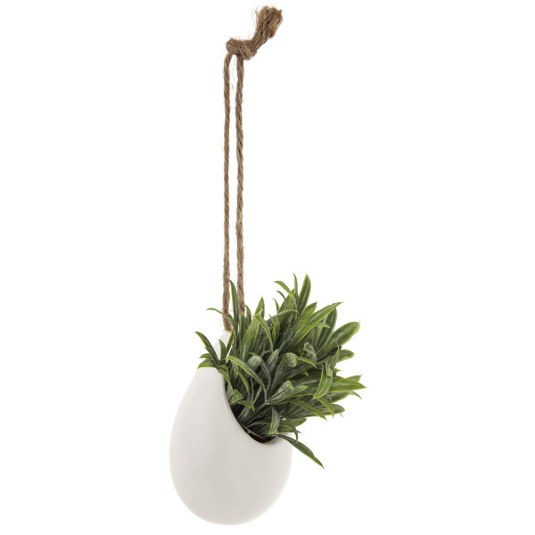 Sztuczne kwiaty w doniczce na jutowym sznurku, 13 cm 146010