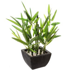 Sztuczne kwiaty w doniczce – ozdobny bambus, 26 cm 81486
