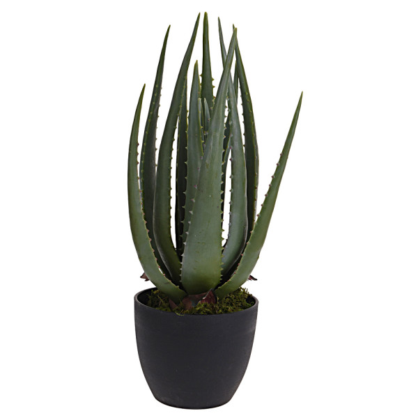 Sztuczny ALOES w doniczce do salonu na balkon 45 cm zielony 1042949