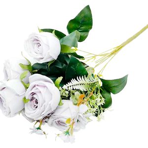 Sztuczny bukiet róż 45 cm fioletowy 47240 Sztuczny bukiet róż 45 cm fioletowy 47240