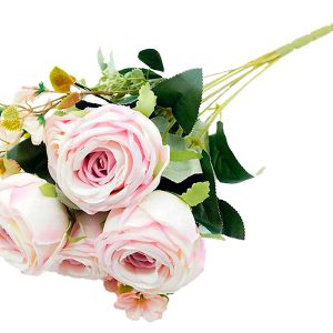 Sztuczny bukiet róż 45 cm różowy 47239 Sztuczny bukiet róż 45 cm różowy 47239