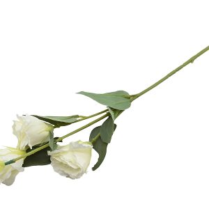 Sztuczny kwiat Eustoma 70 cm biała 531841