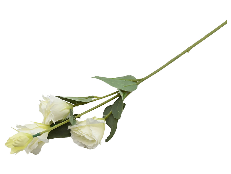 Sztuczny kwiat Eustoma 70 cm biała 531841