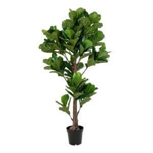 Sztuczny kwiat FIKUS DĘBNOLISTY 190 cm w czarnej donicy 647396
