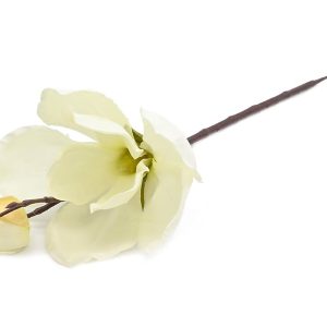 Sztuczny kwiat Magnolia 36 cm ecru 533025