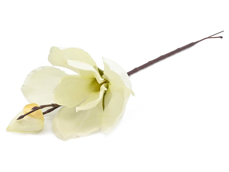 Sztuczny kwiat Magnolia 36 cm ecru 533025