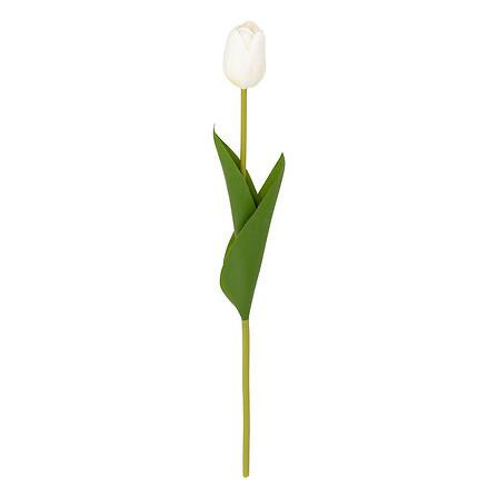 Sztuczny kwiat TULIPAN BIAŁY 48 cm wysokości z tworzywa 647401