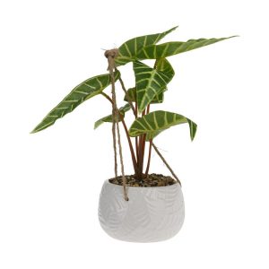 Sztuczny kwiat WISZĄCY w donicy na sznurku 23×12 cm 1042967 Sztuczny kwiat WISZĄCY w donicy na sznurku 23×12 cm 1042967