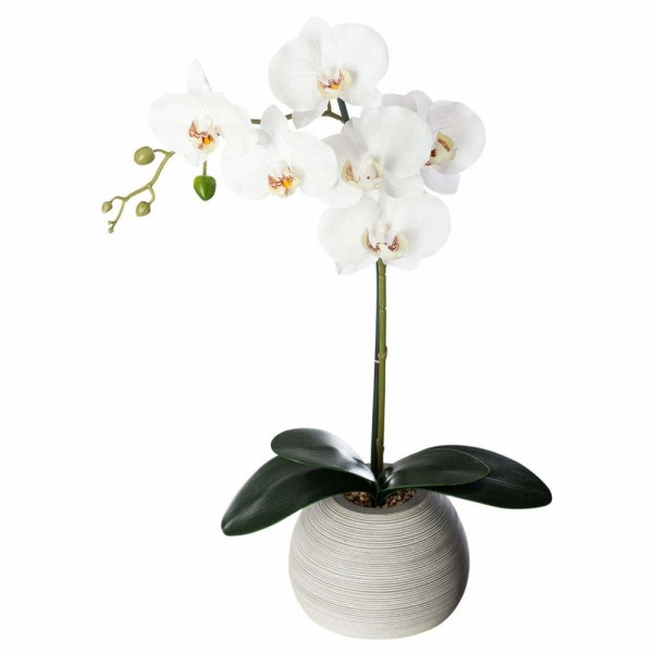 Sztuczny storczyk w doniczce ceramicznej, 50 cm 81388