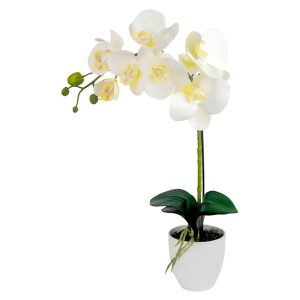 Sztuczny stroczyk w doniczce 43 cm biały 49756 Sztuczny stroczyk w doniczce 43 cm biały 49756