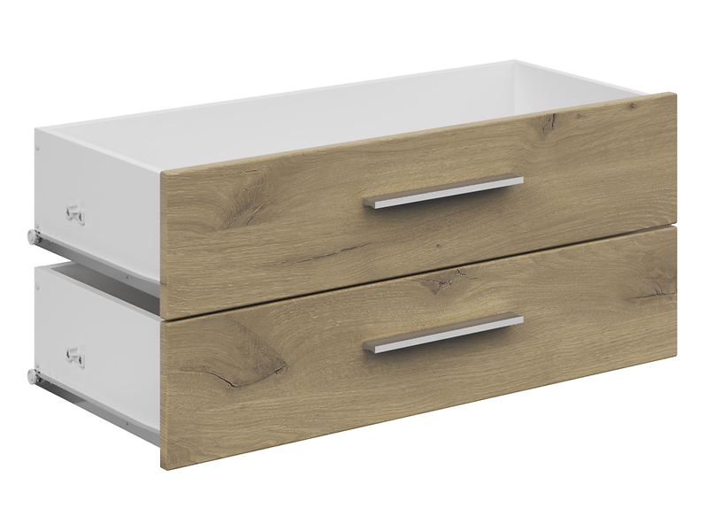 Szuflada Connect 73 cm dwie sztuki dąb viking 858787