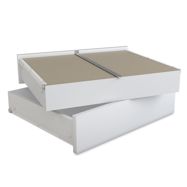 Szuflady do szafy 200x200, 2 sztuki, Biały mat 653736