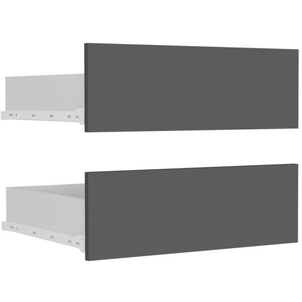 Szuflady do szafy przesuwnej Framire Vega 120 cm kolor antracyt 1005293