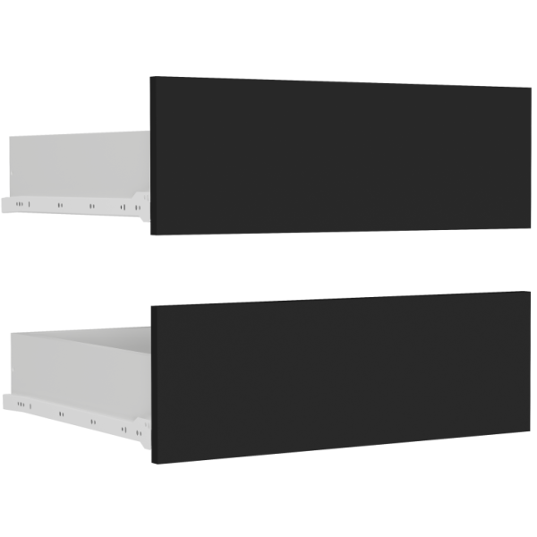 Szuflady do szafy przesuwnej Framire Vega 120 cm kolor czarny 1005308