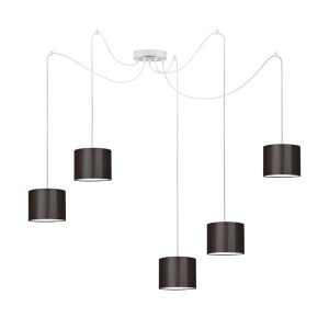 Szykowna lampa wisząca WAIKIKI W5 Chrom – Brązowy 883598 Szykowna lampa wisząca WAIKIKI W5 Chrom – Brązowy 883598