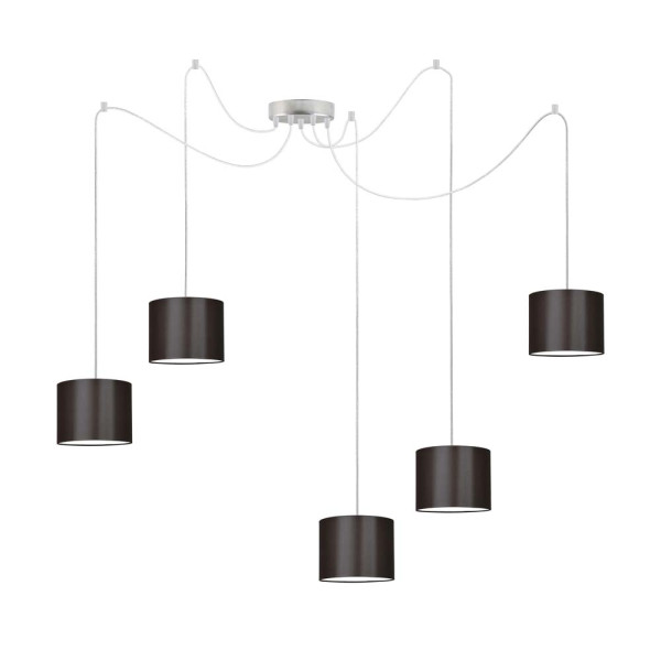 Szykowna lampa wisząca WAIKIKI W5 Stal Szczotkowana - Brązowy 883569