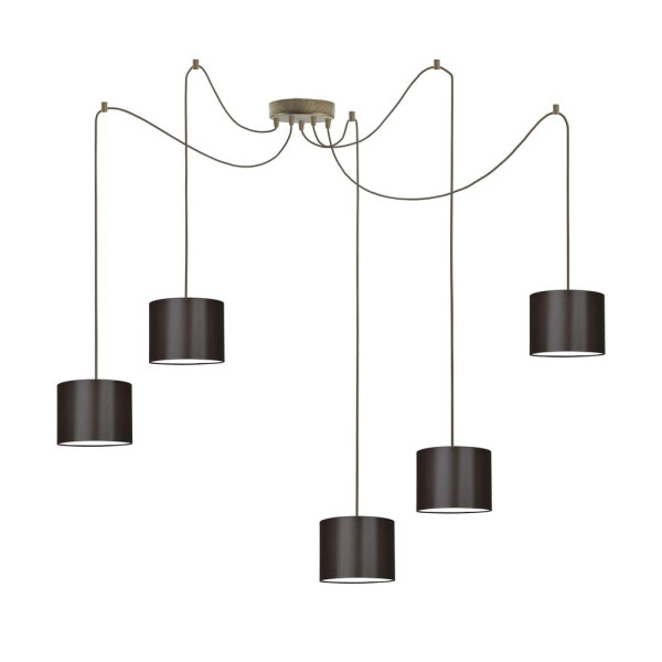 Szykowna lampa wisząca WAIKIKI W5 Stare Złoto - Brązowy 883573