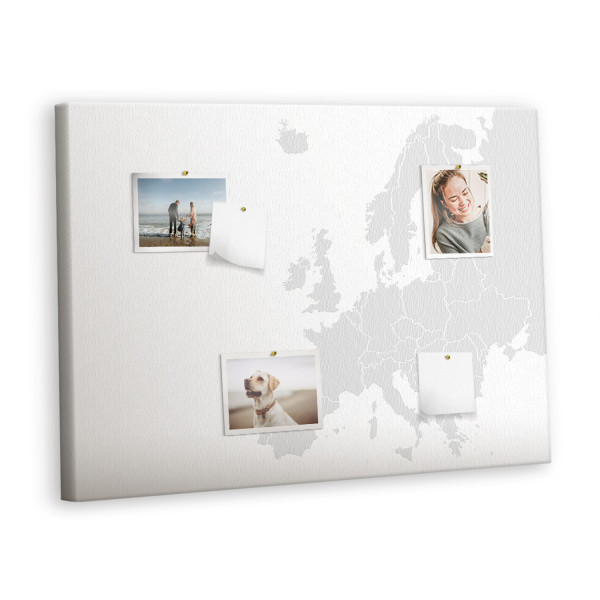 Tablica korkowa 100x70 cm dekoracyjna + pinezki Europa 407052