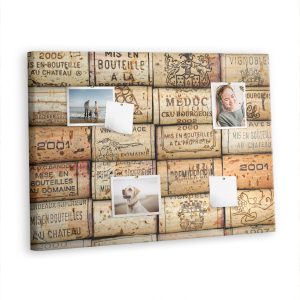 Tablica korkowa 100×70 cm dekoracyjna + pinezki Korki wina 397484
