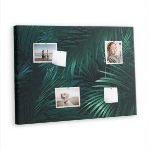 Tablica korkowa 100×70 cm dekoracyjna + pinezki Liście 350925