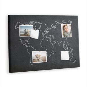 Tablica korkowa 100×70 cm dekoracyjna + pinezki Mapa 428304