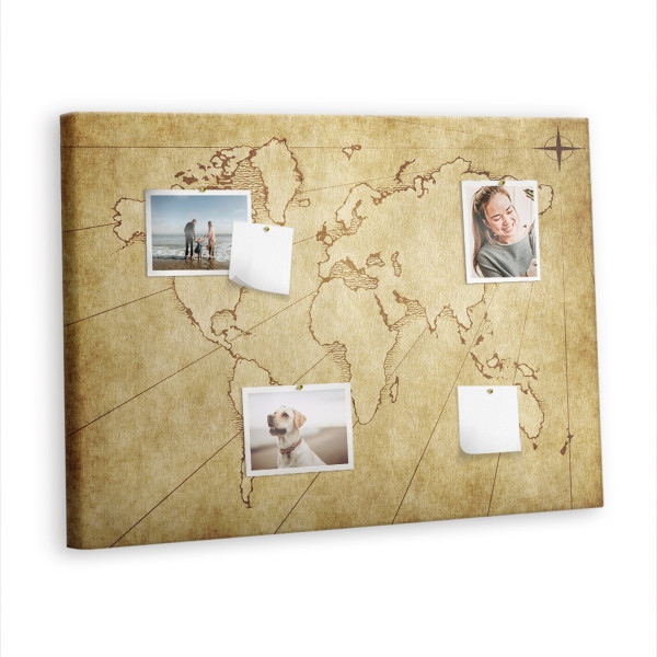 Tablica korkowa 100x70 cm dla dzieci + pinezki Organizer 372667