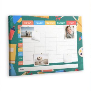 Tablica korkowa 100×70 cm do kuchni + pinezki Plan lekcji 518105