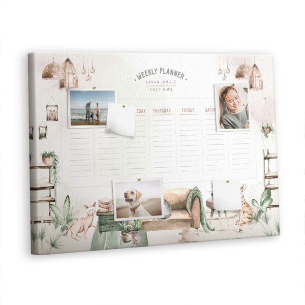 Tablica korkowa 100x70 cm do pracy + pinezki Organizer 527977