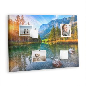 Tablica korkowa 100×70 cm do przedpokoju + pinezki 383993