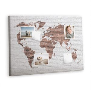 Tablica korkowa 100×70 cm do salonu + pinezki Mapa 372590 Tablica korkowa 100×70 cm do salonu + pinezki Mapa 372590