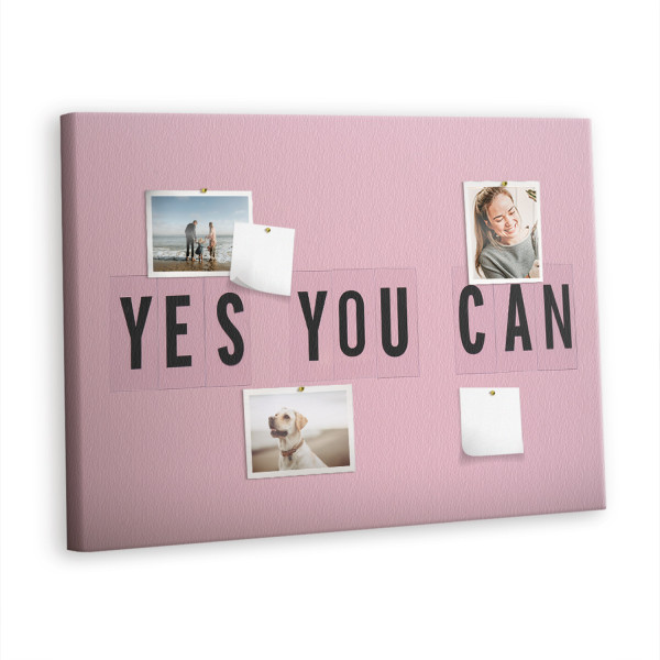 Tablica korkowa 100x70 cm do salonu + pinezki Yes You Can 407048