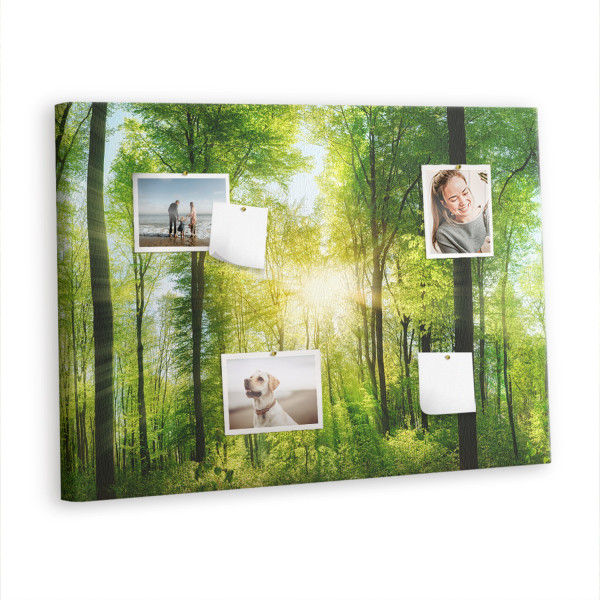 Tablica korkowa 100x70 cm organizer + pinezki Natura las 395497