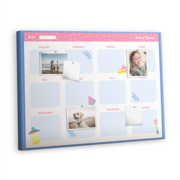 Tablica korkowa 100x70 cm organizer + pinezki Organizer 529133