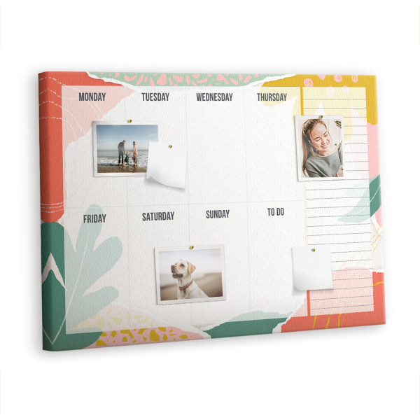 Tablica korkowa 100x70 cm organizer + pinezki Planer 383415