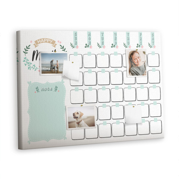 Tablica korkowa 100x70 cm organizer + pinezki Planer 518056