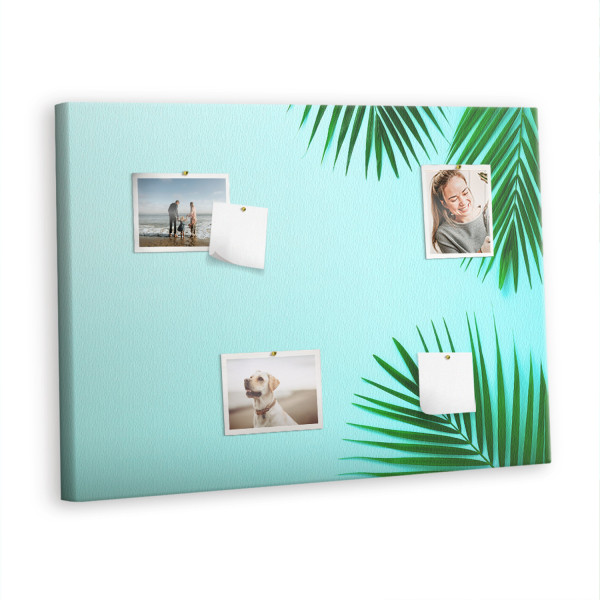 Tablica korkowa 100x70 cm organizer + pinezki Ramka z palm 428405