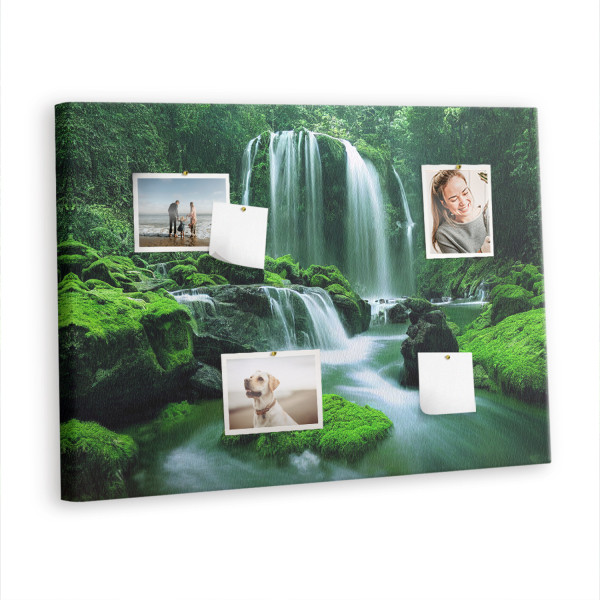 Tablica korkowa 100x70 cm organizer + pinezki Wodospad 428394