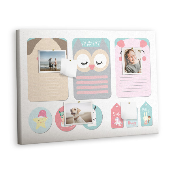 Tablica korkowa 100x70 cm planer + pinezki Organizer 428298