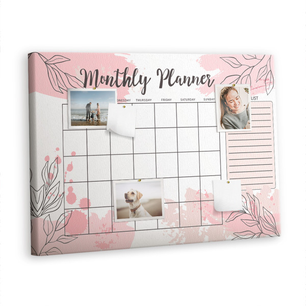Tablica korkowa 100x70 cm planer + pinezki Organizer 518049