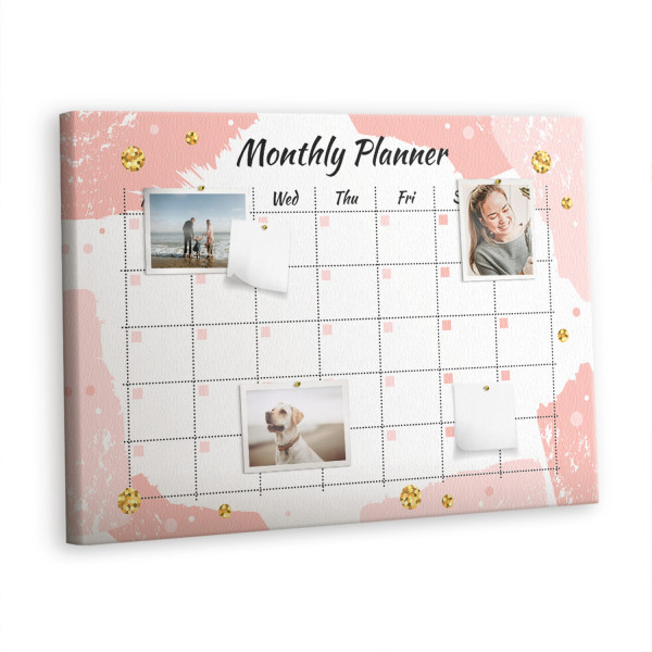 Tablica korkowa 100x70 cm planer + pinezki Organizer 527975