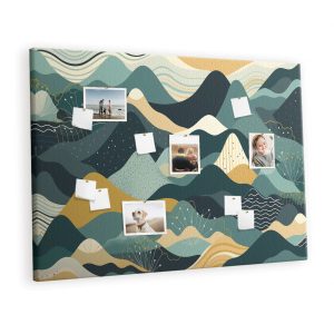 Tablica korkowa 120×80 cm dekoracyjna + pinezki Góry 396761 Tablica korkowa 120×80 cm dekoracyjna + pinezki Góry 396761