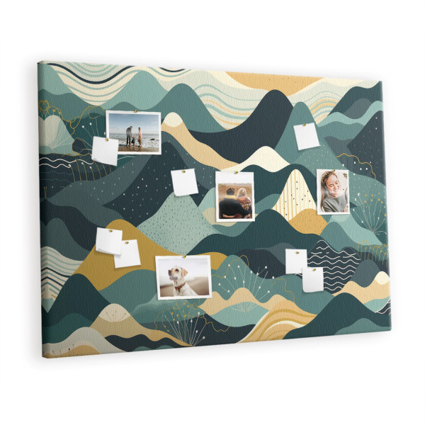 Tablica korkowa 120x80 cm dekoracyjna + pinezki Góry 396761