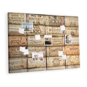Tablica korkowa 120×80 cm dekoracyjna + pinezki Korki wina 397522 Tablica korkowa 120×80 cm dekoracyjna + pinezki Korki wina 397522