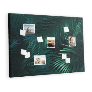 Tablica korkowa 120×80 cm dekoracyjna + pinezki Liście 350883 Tablica korkowa 120×80 cm dekoracyjna + pinezki Liście 350883