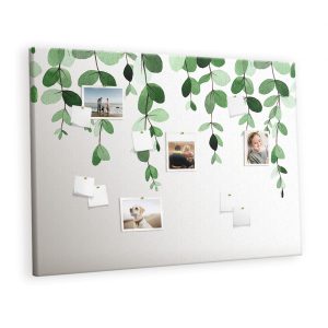Tablica korkowa 120×80 cm dekoracyjna + pinezki Liście 350892 Tablica korkowa 120×80 cm dekoracyjna + pinezki Liście 350892