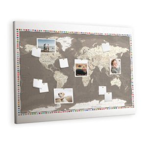 Tablica korkowa 120×80 cm dekoracyjna + pinezki Mapa 372641 Tablica korkowa 120×80 cm dekoracyjna + pinezki Mapa 372641