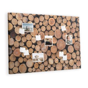 Tablica korkowa 120×80 cm dla dzieci + pinezki Słoje drzew 430827