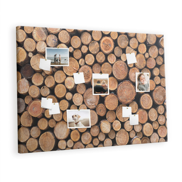 Tablica korkowa 120x80 cm dla dzieci + pinezki Słoje drzew 430827