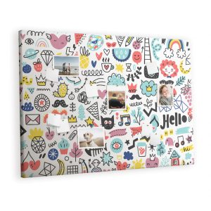 Tablica korkowa 120×80 cm do biura + pinezki Organizer 425965